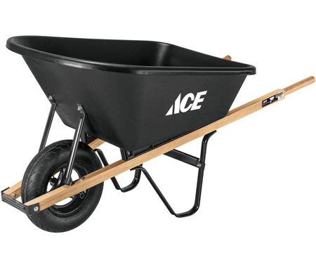 Ace® 6 cu. ft. Poly Residential Wheelbarrow