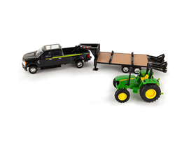 Tomy® John Deere® 1:32 Ford F350 Pickup and Tractor with Gooseneck Trailer