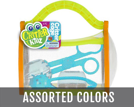 Ja-Ru® Critter Kidz 4-piece Critter Cage - Assorted