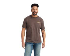 Ariat® Mens Bronc Buster Shirt - Heather Brown