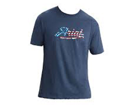 Ariat® Boys Script Flag Shirt - Navy Heather