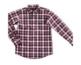 Ariat® Boys Pro Kenneth Snow Bunting Long Sleeve Western Shirt