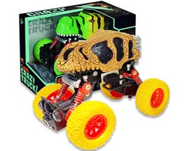 Crazy Trucks® Friction-Powered Orange Dinosaur Truck