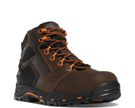 Danners® Men's Vicious Mid Work Shoe - Brown/Orange