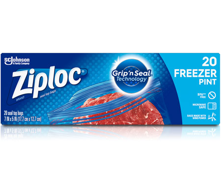 Ziploc® Grip 'n Seal™ 20-count Freezer Bag - Pint