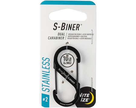Nite Ize® S-Biner Stainless Steel Double Gated Carabiner - Black #2