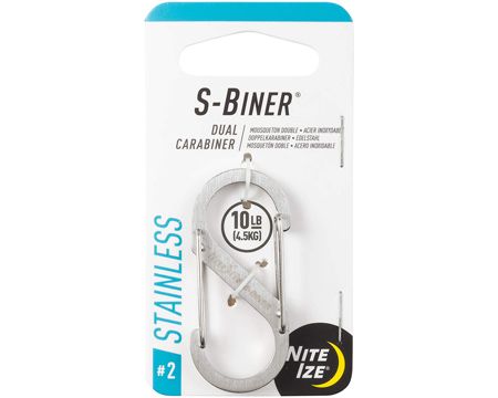 Nite Ize® S-Biner Stainless Steel Double Gated Carabiner - Stainless #2