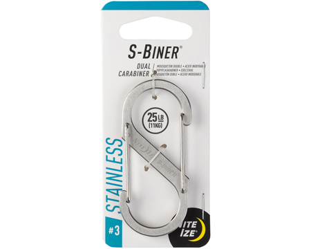 Nite Ize® S-Biner Stainless Steel Double Gated Carabiner - Stainless #3