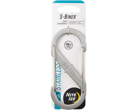 Nite Ize® S-Biner Stainless Steel Double Gated Carabiner - Stainless #5