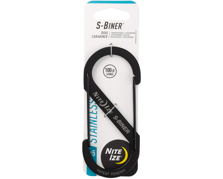 Nite Ize® S-Biner Stainless Steel Double Gated Carabiner - Black #5