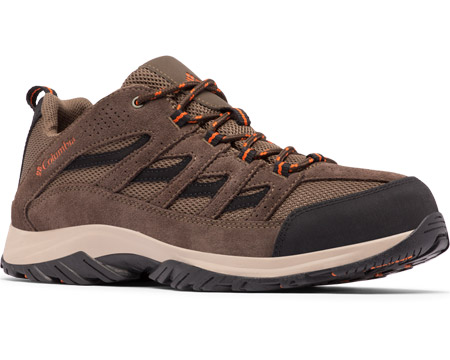Columbia® Men's Crestwood Wide Hiking Shoe - Camo Brown / Heatwave