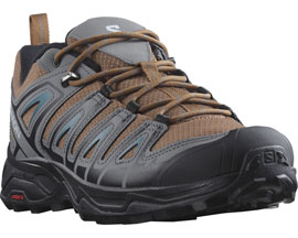 Salomon® Men's X Ultra Pioneer Aero Hiking Shoe - Toffee / Quiet Shade / Mallard Blue