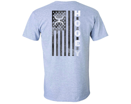 Hooey® Men's BW Hooey Flag Short Sleeve - Sport Gray