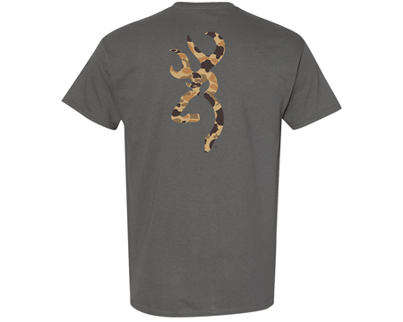 Browning® Men's Duck Camo Buckmark Short Sleeve - Charcoal