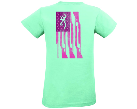 Browning® Women's Two Tone Rifle Flag Short Sleeve - Chill