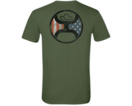 Hooey® Men's Patriotic Background Fill 1.0 Short Sleeve - Military Green