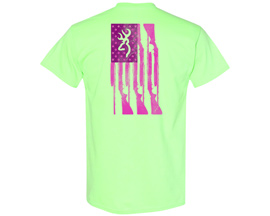 Browning® Women's Two Tone Rifle Flag™ Short Sleeve - Mint Green