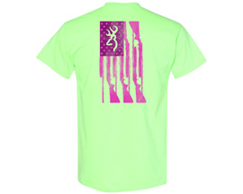 Browning® Women's Two Tone Rifle Flag Short Sleeve - Mint Green