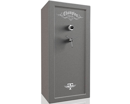 Champion® Model T 21-Gun Home & Fire Gun Safe - Granite Silver