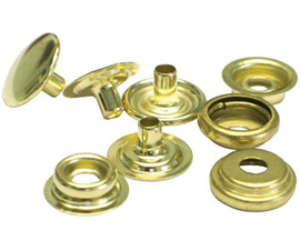 C.S. Osborne® 100-count No. 24 Complete Snap Fastener Kit - Brass