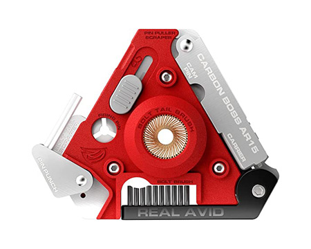 Real Avid® Carbon Boss AR15 Carbon Removal Multitool Carbon Scraper - Red