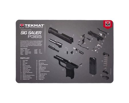Tekmat® Sig Sauer P365 - Gun Cleaning Mat