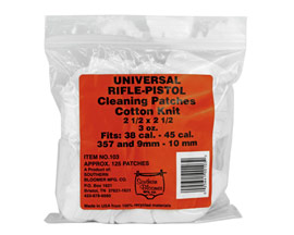 Southern Bloomer® Universal Rifle-Pistol Cleaning Patches Cotton Knit - 125 Patches