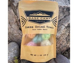 Base Camp Treats® Freeze Dried Sour Gummi Bears Candy
