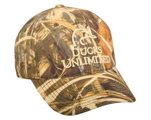 Ducks Unlimited® Cotton Snapback Hat - Realtree® Max-5