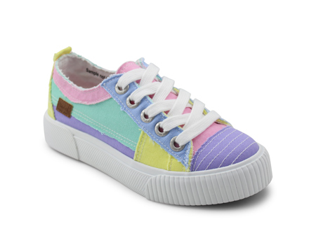 Blowfish Malibu® Girl's Clay-K Sneakers - Sky Blue/Lavender/Sage/Yellow/Cherry Blossom