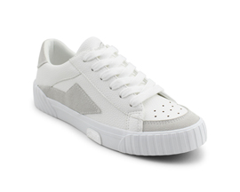 Blowfish Malibu® Women's Willa Sneakers - White Tumble/Light Grey Faux Suede