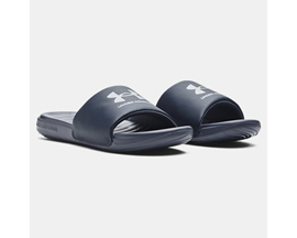 Under Armour® Women's Ansa Fixed Sides Sandals - Downpour Gray / Metallic Harbor Blue