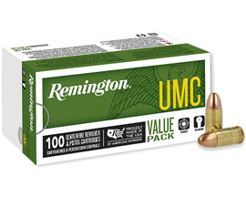 Remington® 9mm Luger UMC FMJ 115-grain Target Ammo Value Pack - 100 rounds