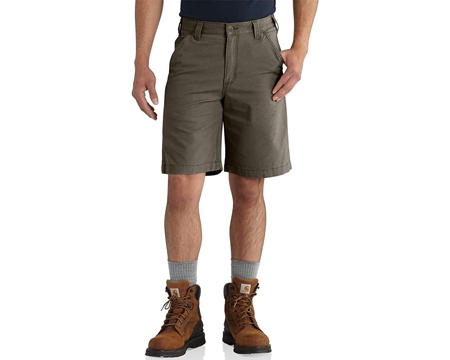 Carhartt® Rugged Flex Relaxed Fit Canvas Work Shorts - Tarmac