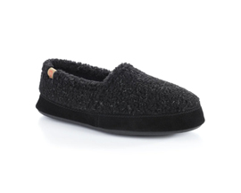 Acorn® Men's Original Acorn Moccasins Slipper - Black Berber