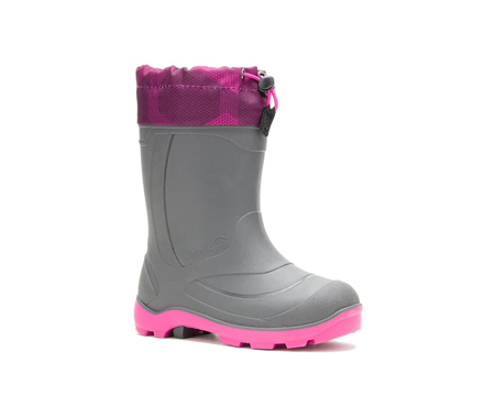 Kamik® Youth Snobuster 2 Winter Boots - Black/Charcoal/Magenta