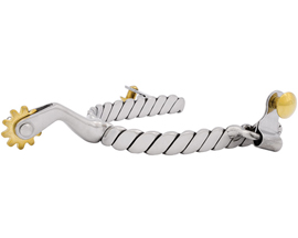 MetaLab® Twisted Rope Medium Spurs - Stainless Steel