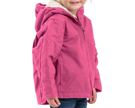 Berne® Girls' Toddler Sherpa Lined Hooded Jacket - Desert Rose