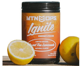 Mtn Ops® Ignite Limited Edition Supercharged Energy & Focus Drink Mix - Sweet Tea Lemonade