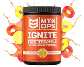 Mtn Ops® Ignite Supercharged Energy & Focus Drink Mix - Peach Zing