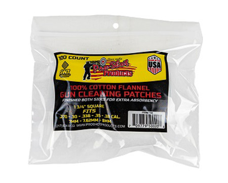 Pro-Shot Products®  Gun Cleaning Patches .270 Cal / .38 Cal - (100ct)