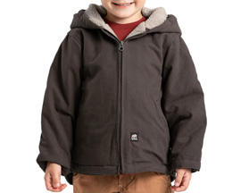 Berne® Boy's Toddler Softstone™ Sherpa-Lined Hooded Jacket - Olive Duck