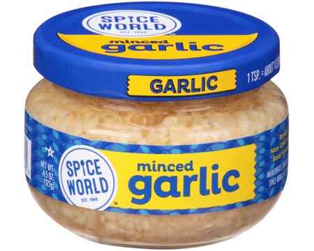 Spice World® Minced Garlic - 4.5 oz.