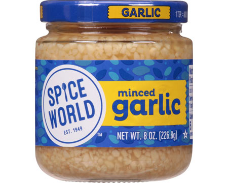Spice World® Minced Garlic - 8 oz.
