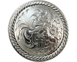 Montana Silversmiths® 1-1/2 in. Rope Edge Floral & Paisley Concho with Loop Back