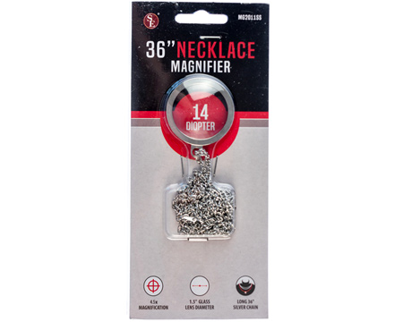 Sona Enterprises® 36-inch Silver Necklace Magnifier