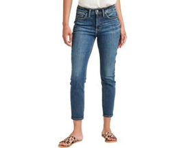Silver Jeans Co.® Women's Suki Skinny Mid Rise Crop Jeans - Indigo