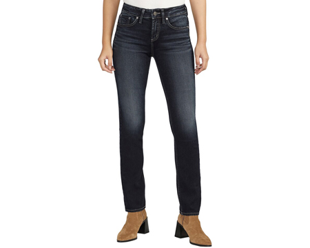 Silver® Women's Suki Mid Rise Skinny Jeans - Dark Indigo