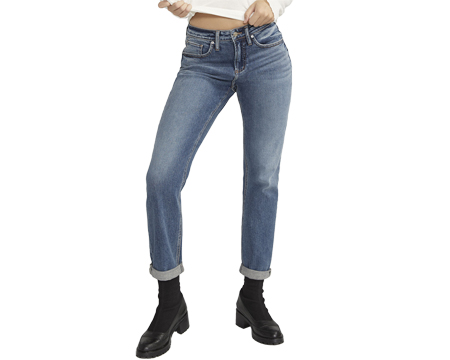 Silver Jeans Co.® Women's Beau Mid Rise Slim Leg Jeans - Indigo
