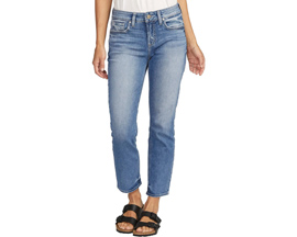 Silver Jeans Co.® Women's Elyse Straight Crop Jean - Indigo